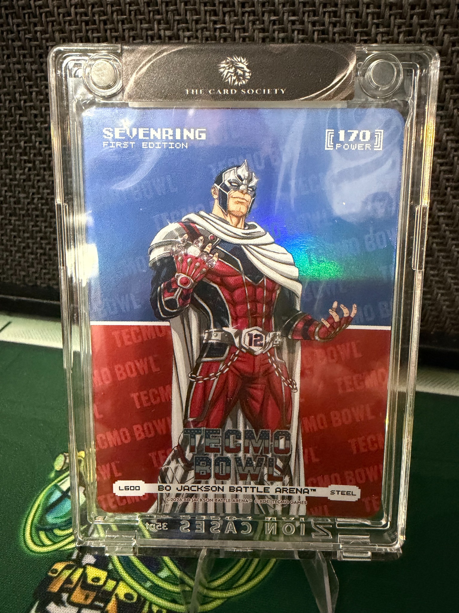 SevenRing first edition Tecmo Bowl Steel BOBA card